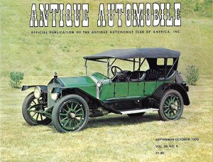 ANTIQUE AUTOMOBILE 1970 SEPT - '14 NATIONAL, '11 MERCER "30M" TOY TONNEAU